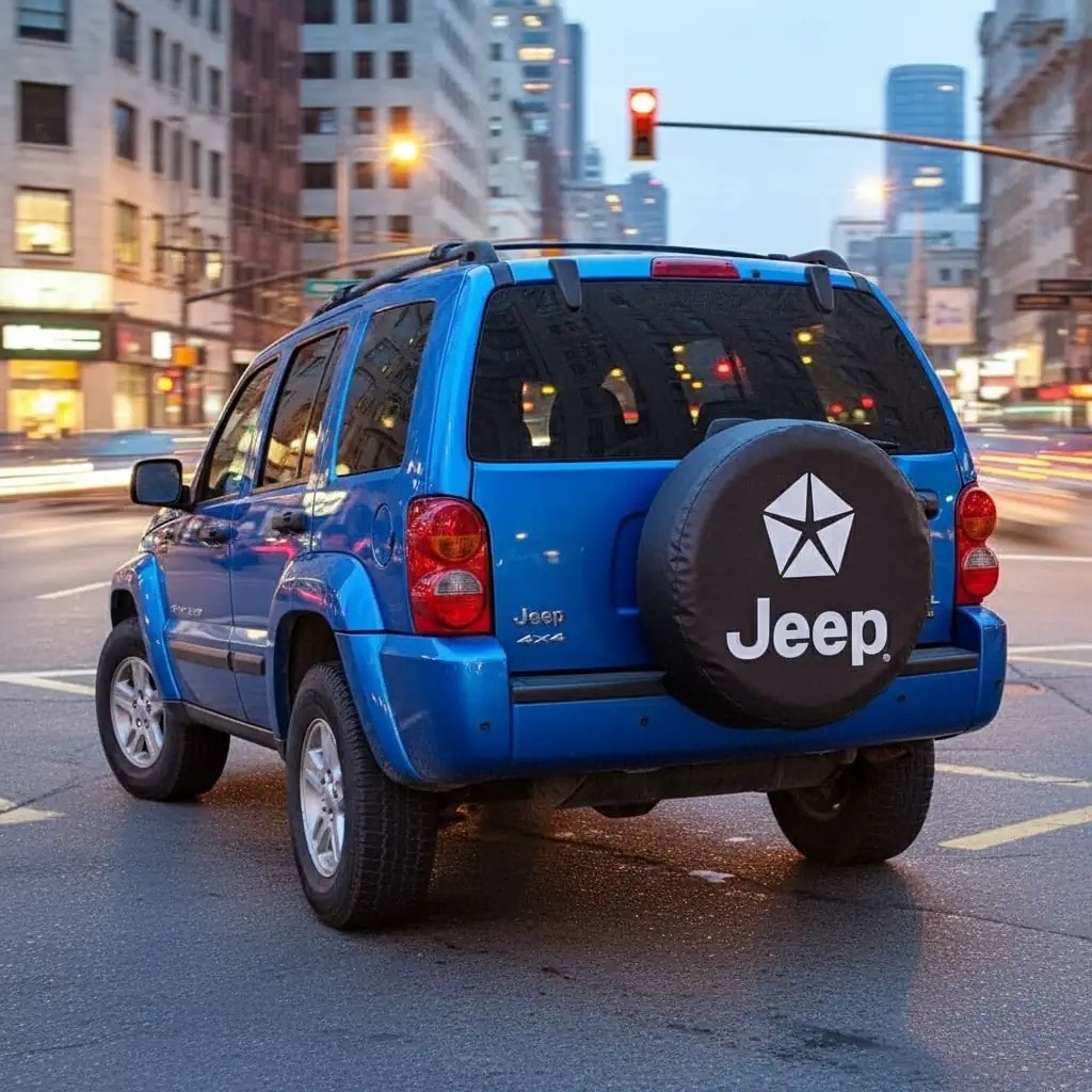 Jeep Star Logo Printed Spare Wheel Tire Cover